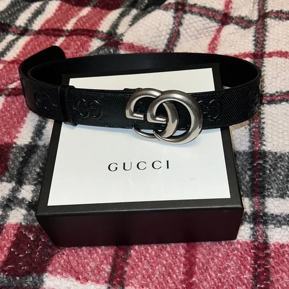 Womens Gucci belt only worn once Like new Gucci belt, only worn once. Size Gucci 75.... | Depop main image 4
